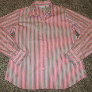 Liz Claiborne Striped Button Down Shirt